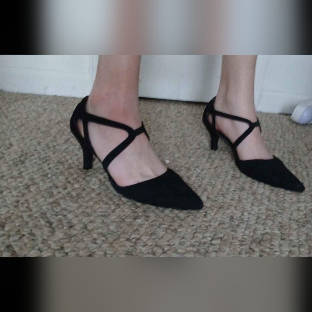 Elegant Black Strappy Heels